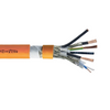 Helukabel 709703 TOPSERV Hybrid PUR 4G0,5 + (2x0,34) + (2x26 AWG) Drag Chain Cable Orange UL/CSA
