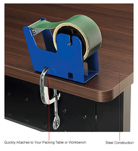 2"W Bench Top Multi Roll Tape Dispenser w/ C-Clamp 412628