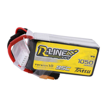 Tattu R-Line 1050mAh 4S1P 14.8V 95C Lipo Battery Pack With XT60 Plug