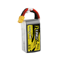 Tattu R-Line Version 3.0 1050mAh 6S1P 22.2V 120C Lipo Battery Pack With XT60 Plug