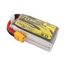 Tattu R-Line Version 3.0 1300mAh 4S1P 14.8V 120C Lipo Battery Pack With XT60 Plug