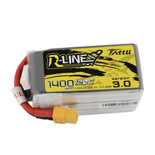 Tattu R-Line Version 3.0 1400mAh 6S1P 22.2V 120C Lipo Battery Pack With XT60 Plug