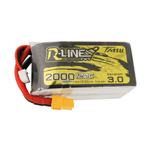 Tattu R-Line Version 3.0 2000mAh 4S1P 14.8V 120C Lipo Battery Pack With XT60 Plug