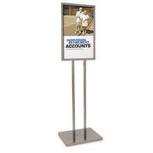 14" X 22" Bulletin Sign Holder W/ Extra-heavy Raised Base - Chrome Econoco BH23