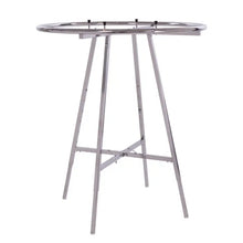 42" Diameter Round Folding Rack With Round Tubing Hangrail - Chrome Econoco K57WD