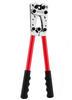 8 to 4/0 Gauge Heavy-Duty Cable Crimper Red w/ Black Handles