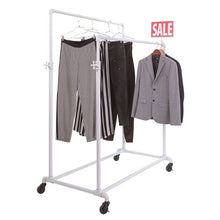 Pipeline Adjustable Double Bar Ballet Rack Econoco PSBBLLADJWH