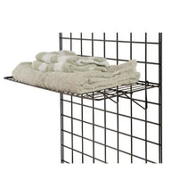 23-1/2"L X 12"W Straight Shelf For Grid Panels Econoco BLK/2412 (Pack of 6)