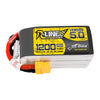 Tattu R-line Version 5.0 1200mAh 6S1P 22.2V 6S1P 150C Lipo Battery Pack With XT60 plug