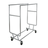 Collapsible Garment Rack w/ Double Round Tubing Hangrail Econoco RCS/3