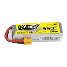 Tattu R-Line 550mAh 3S1P 11.1V 95C Lipo Battery Pack With XT30 Plug