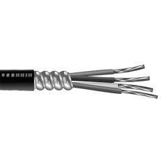 Aluminum Conductor W/GRND Interlocked Armor PVC Jacket MC Cable