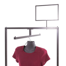 7"H x 11"W Linea Sign Holder W/ 4" Swedge Stem Econoco LNSH711 (Pack of 4)