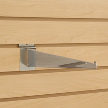 16" Shelf Brackets For Slatwall - Chrome Econoco SW/16KB (Pack of 10)