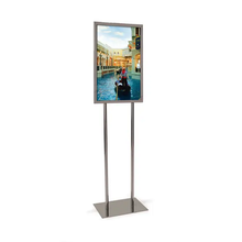 14" X 22" Bulletin Sign Holder W/ Flat Base - Chrome Econoco BH22