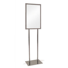 14" X 22" Bulletin Sign Holder W/ Flat Base - Chrome Econoco BH22
