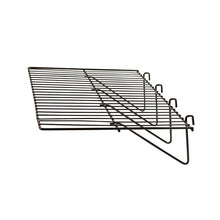 23-1/2"L X 12"W Straight Shelf For Grid Panels Econoco BLK/2412 (Pack of 6)
