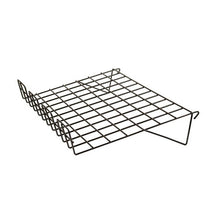 22-1/2"L X 14"W Sloping Shelf With Lip - 1/8" Dia. Wire For Grid Panels Econoco BLK/SL22 (Pack of 6)