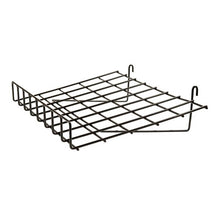 1/4" Wire Slant Shelf With Front Lip For Grid Panel Econoco BLKS/91