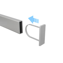 End Cap For Rectangular Tubing Hangrail Econoco EC4-SC (Pack of 25)