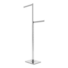 2-Way Garment Rack with Straight Arms - Rectangular Tubing Uprights Econoco K90
