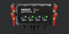 Genius 6V/12V 8-Amp Smart Battery Charger Battery Maintainer, and Battery Desulfator Max 30 Watts x 4 Banks NOCO GENIUS2X4 (Pack of 3)