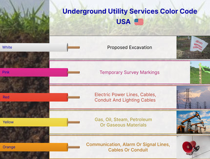 Underground Utility Services Color Code USA