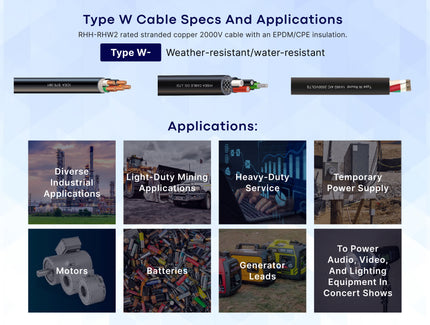 Type W Cable Specs and Applications