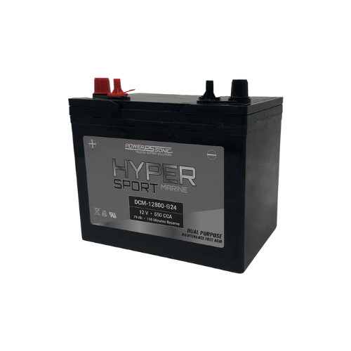 12V 79Ah Hyper Sport Dual Purpose Marine Battery DCM-12800-G24