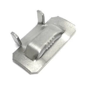 3/4" W Stainless Steel 201 Ear-Lokt Buckle FCMELB201MT3 (100/Bag)