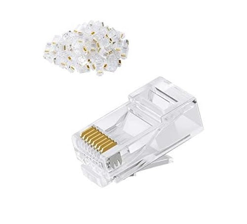 Cable Connector, 1-Piece, Cat 6, RJ45, 0.26