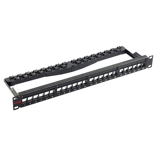 Unshielded 24 Port Unloaded Patch Panel Keystone S45-2024U (Pack of 6)