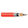 2 AWG 3C HVTECK Copper 220 mil TRXLPE TS AIA 15kV 133% IL Red PVC Jacket CSA