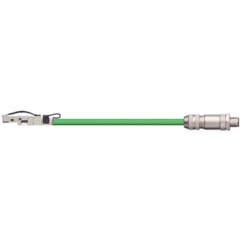 Igus CAT9261008 22 AWG 4C Telegärtner RJ45 Metal A / Binder M12 D-Coded B Connector iguPUR Harnessed Profinet Cable