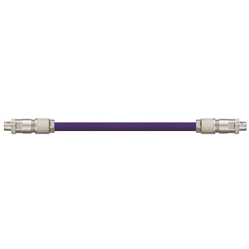 Igus CAT9521013 26 AWG 4P M12 X-Coded A/B Connector Phoenix Contact TPE Harnessed CAT5e Cable