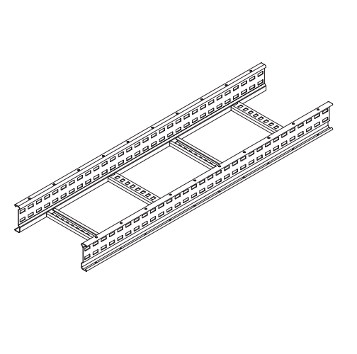 100mm X 900mm Medium Duty Ladder System Hot Dipped Galvanised LSL100/900HDG3