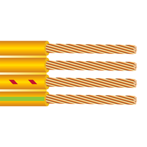 500' 12/3 Flat Yellow With Ground Submersible Pump Cable