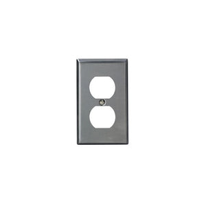 1-Gang Duplex Wallplate Non-Magnetic Stainless Steel 84003-40