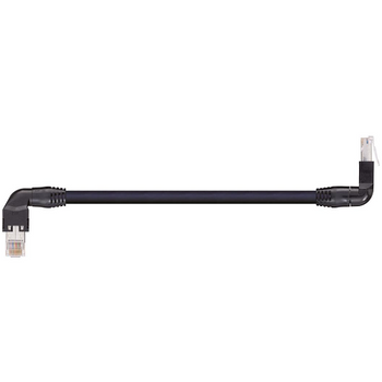 Igus CAT9440510 26 AWG 4P RJ45 L Above A / T Outer B Angled Connector Crossover Hirose PUR Harnessed CAT5e Cable