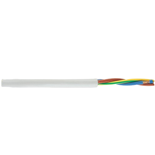 16 AWG 5C Helukabel 29473 White H05VV-F PVC Control Cable