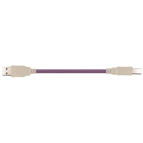 Igus USB9040240 (24awg-2C+20awg-2C) Type A/B Stranded Bare Copper Shield TC Braid 50V TPE USB 2.0 Bus Cable