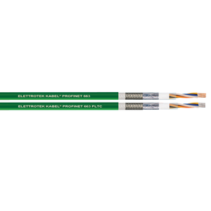 Profinet 662/663 PLTC Bare Copper PETP Foil Al TC Braid PVC Network Cable