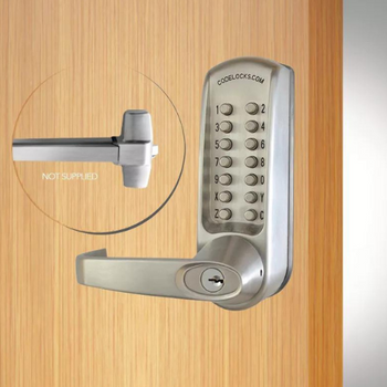 Stainless Steel Heavy Duty Mechanical Lock Panic Access Kit with Extra Long Spindle Pads or Bars