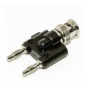 Male Adapter BNC To Banana Dual Plug BU-00261 (Pack Of 10)