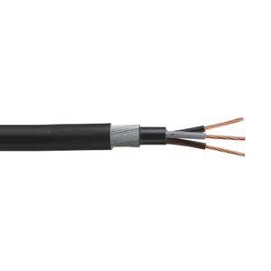 6mm 7C Stranded Bare Copper Unshielded XLPE LSF 600V Armored Power Cable