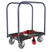 Snap-Loc Super-Duty E-Track Panel Cart Black Dolly SL1800PC6B