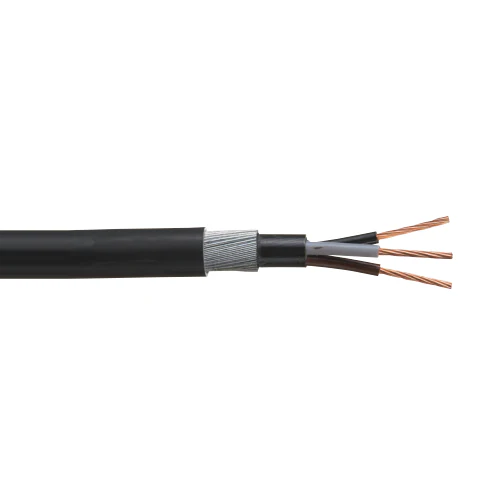 4mm 5C Stranded Gnd Bare Copper Unshielded XLPE LSF 600V Armored Power Cable