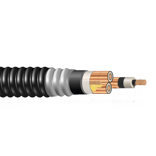 350 MCM 3C HVTECK Copper 320 mil NLEPR TS AIA 25kV 133% IL Black PVC Jacket CSA