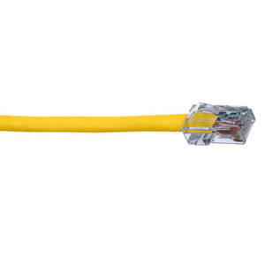 8' 24 AWG Yellow Cat 6A UTP Copper Patch Cord UTP6AX8YL