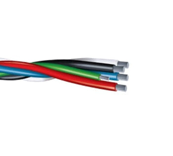 4/0-4C With #2 Ground Aluminum XHHW-2 XLPE Plex Cable BRWB 600/1000V